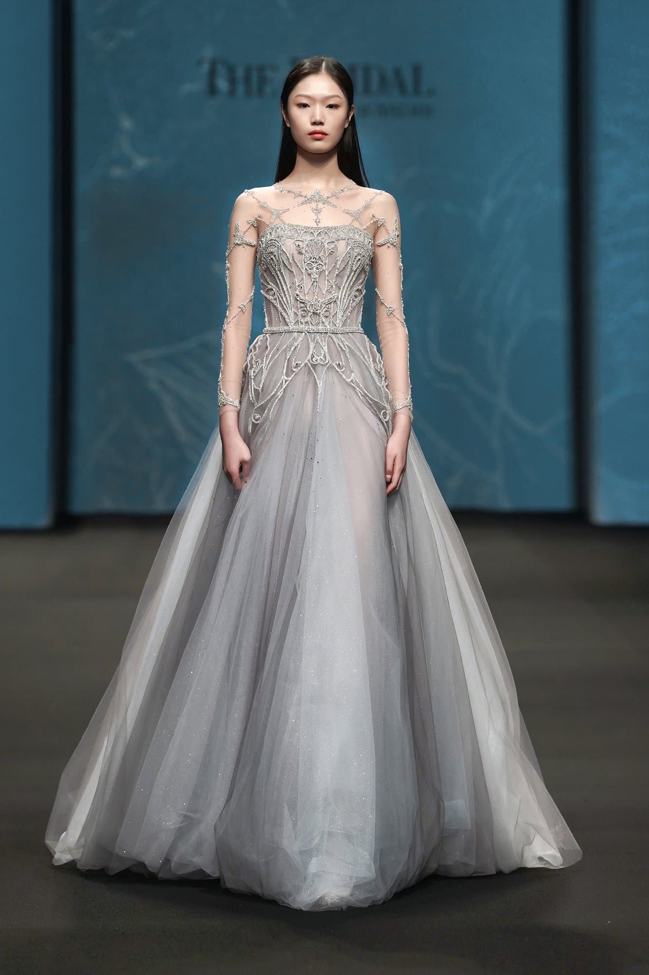 Stitching Embroidery Long Dress