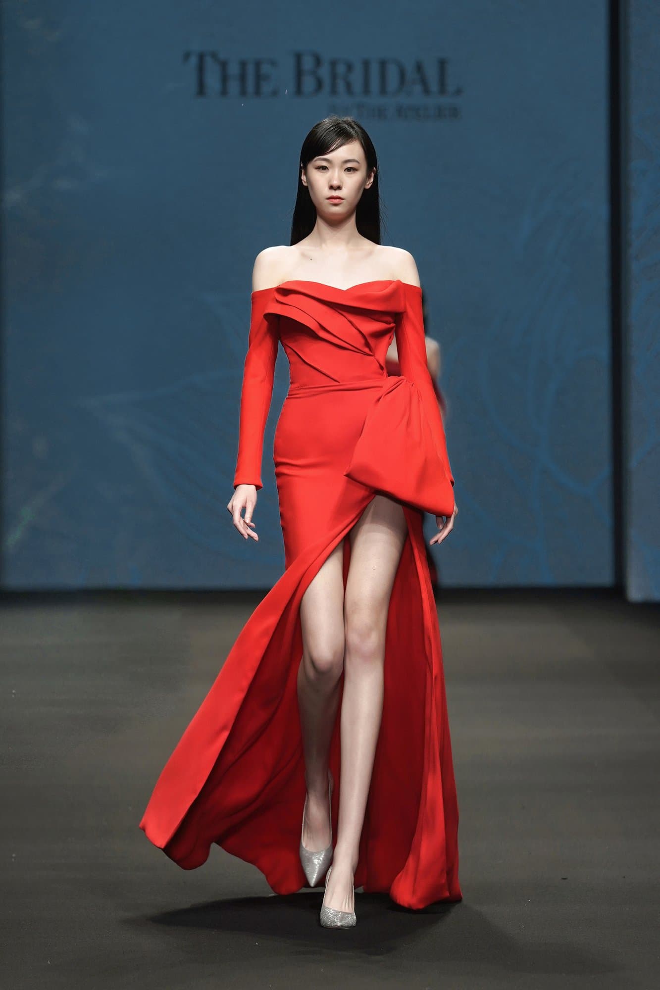 Off-The-Shoulder split Mermaid Long Dress