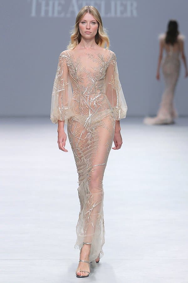 EMBROIDERED LONG DRESS