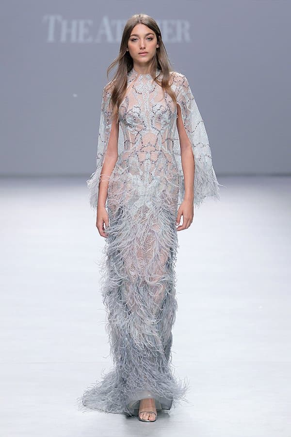 EMBROIDERED LONG DRESS