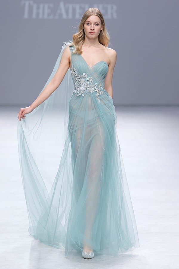 ONE-SHOULDER LONG DRESS