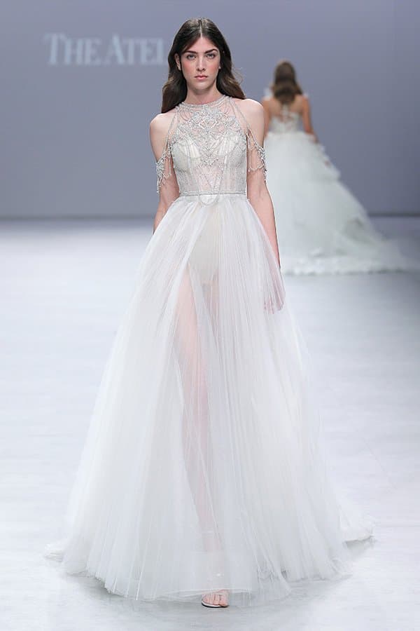 EMBROIDERED LONG DRESS