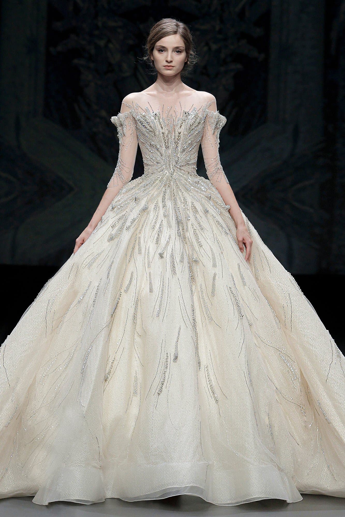 EMBROIDERED ROYAL WEDDING GOWN