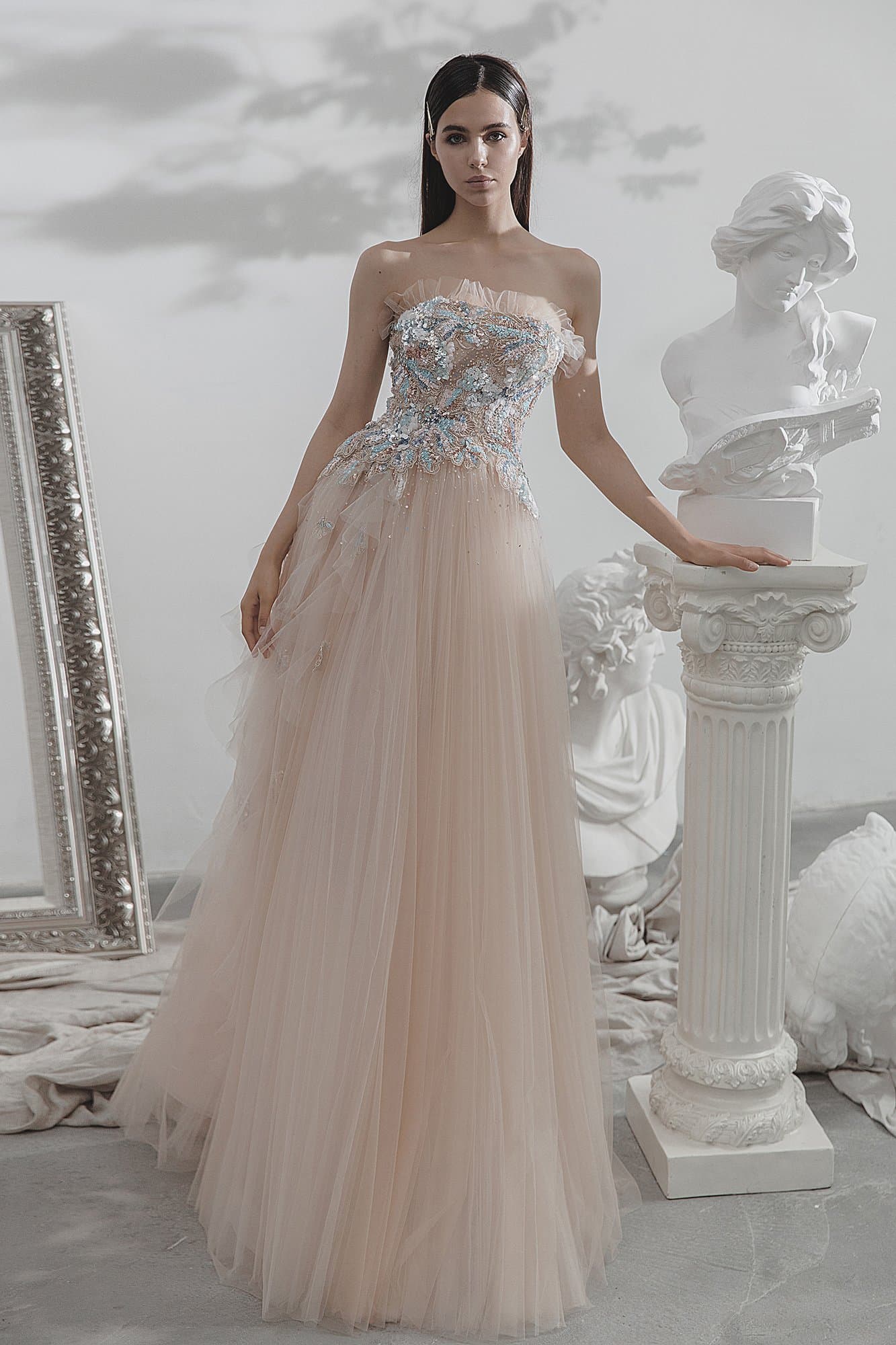 CHAMPAGNE CORSET DRESS