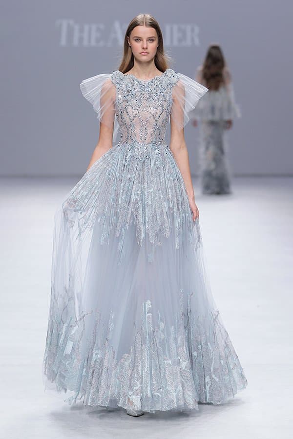 EMBROIDERED LONG DRESS