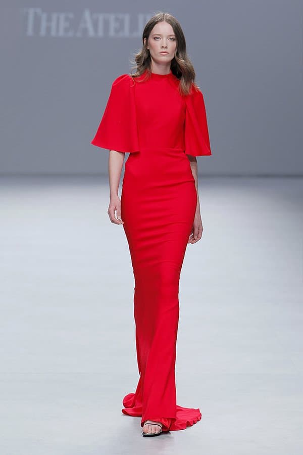 RED EVENING DRESS